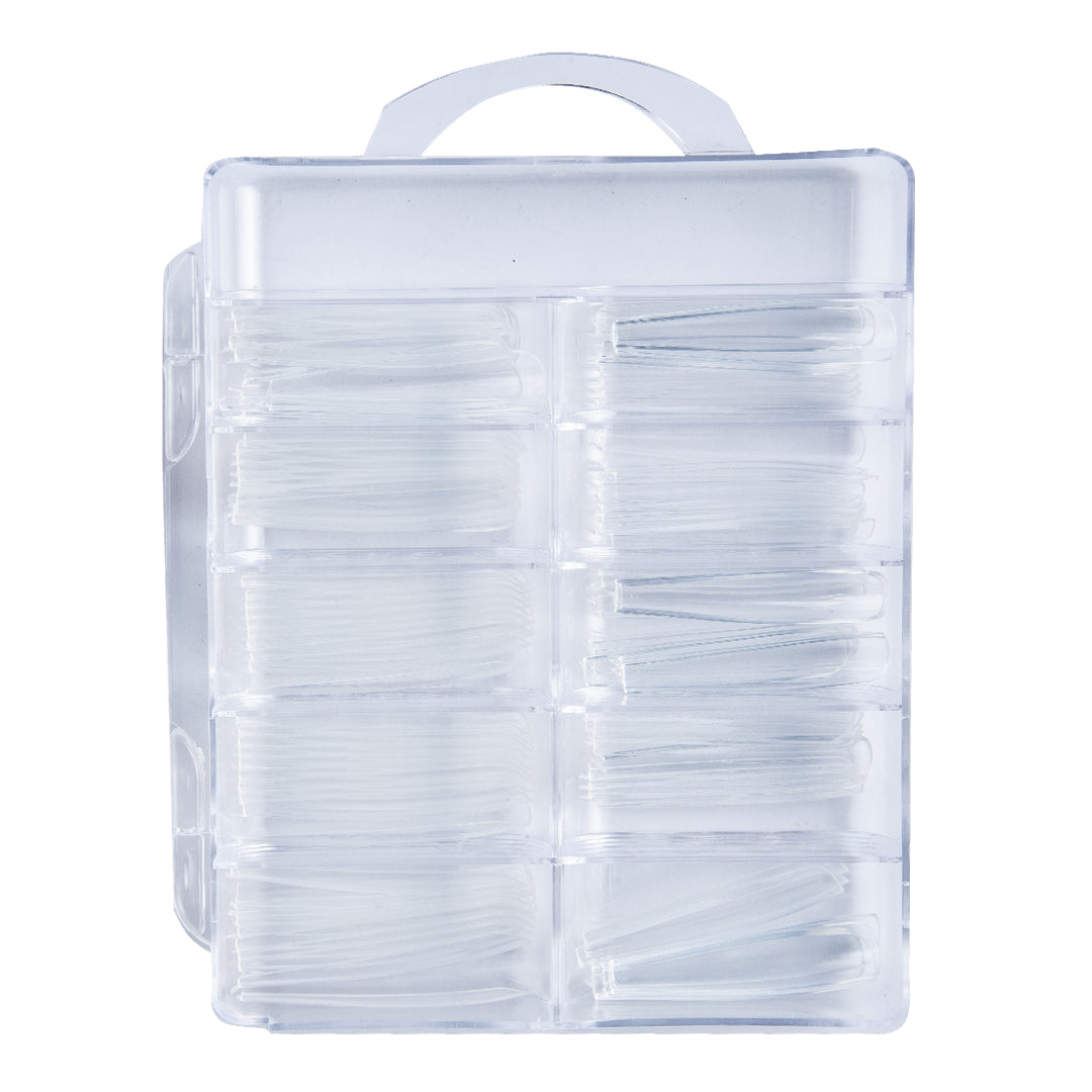 TIPS PRESS ON XXL COFFIN 100PCS E64 CLEAR