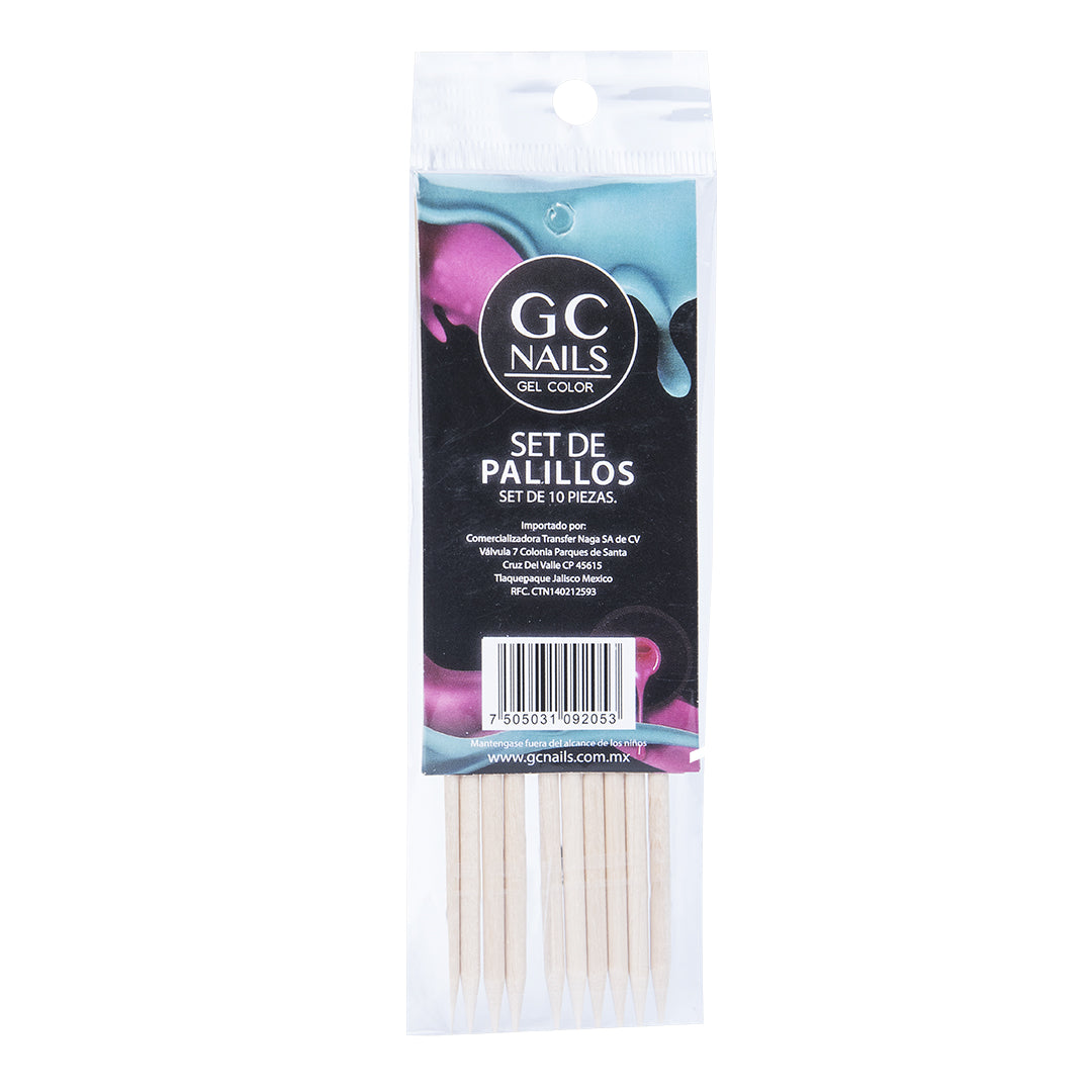 Set 10pz PALILLO DE NARANJO GC nails