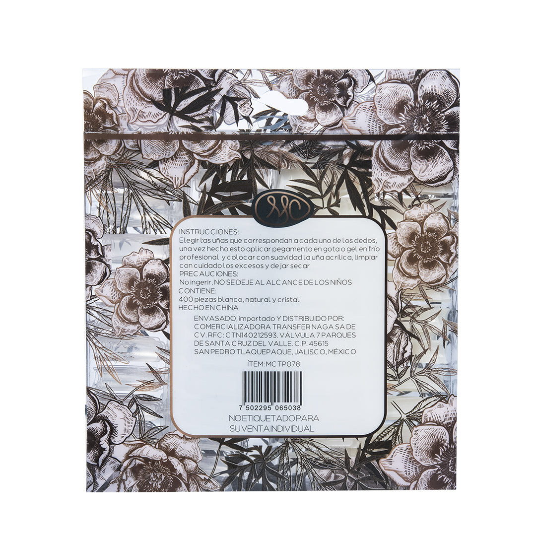 MC Royalty Tips Mix Natural y Cristal 400 pzas.