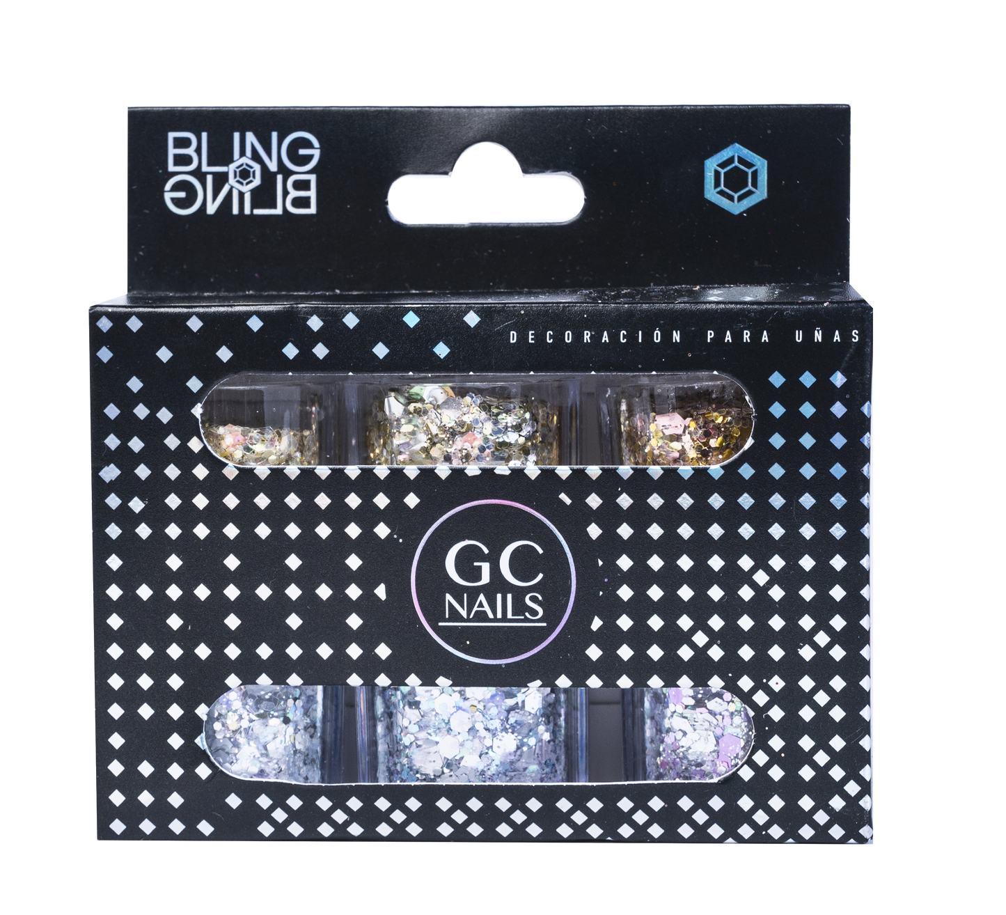 GC DECORACION BLING BLING #01 GLITTER TULIPAN C/6PZ
