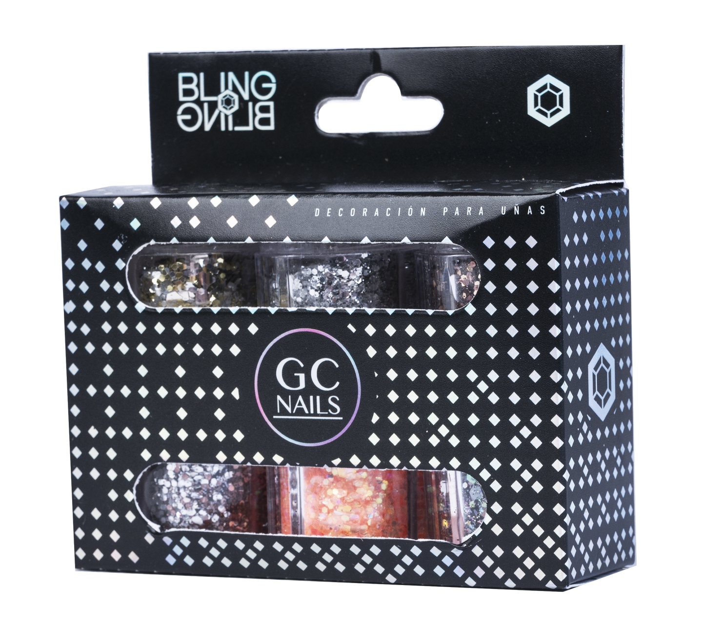 GC DECORACION BLING BLING #03 GLITTER MAPLE C/6PZ