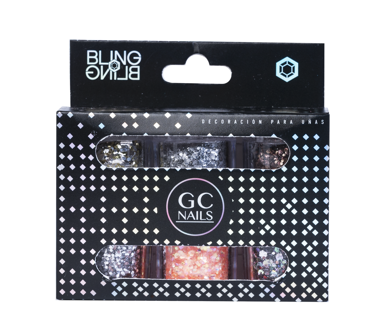 GC DECORACION BLING BLING #03 GLITTER MAPLE C/6PZ