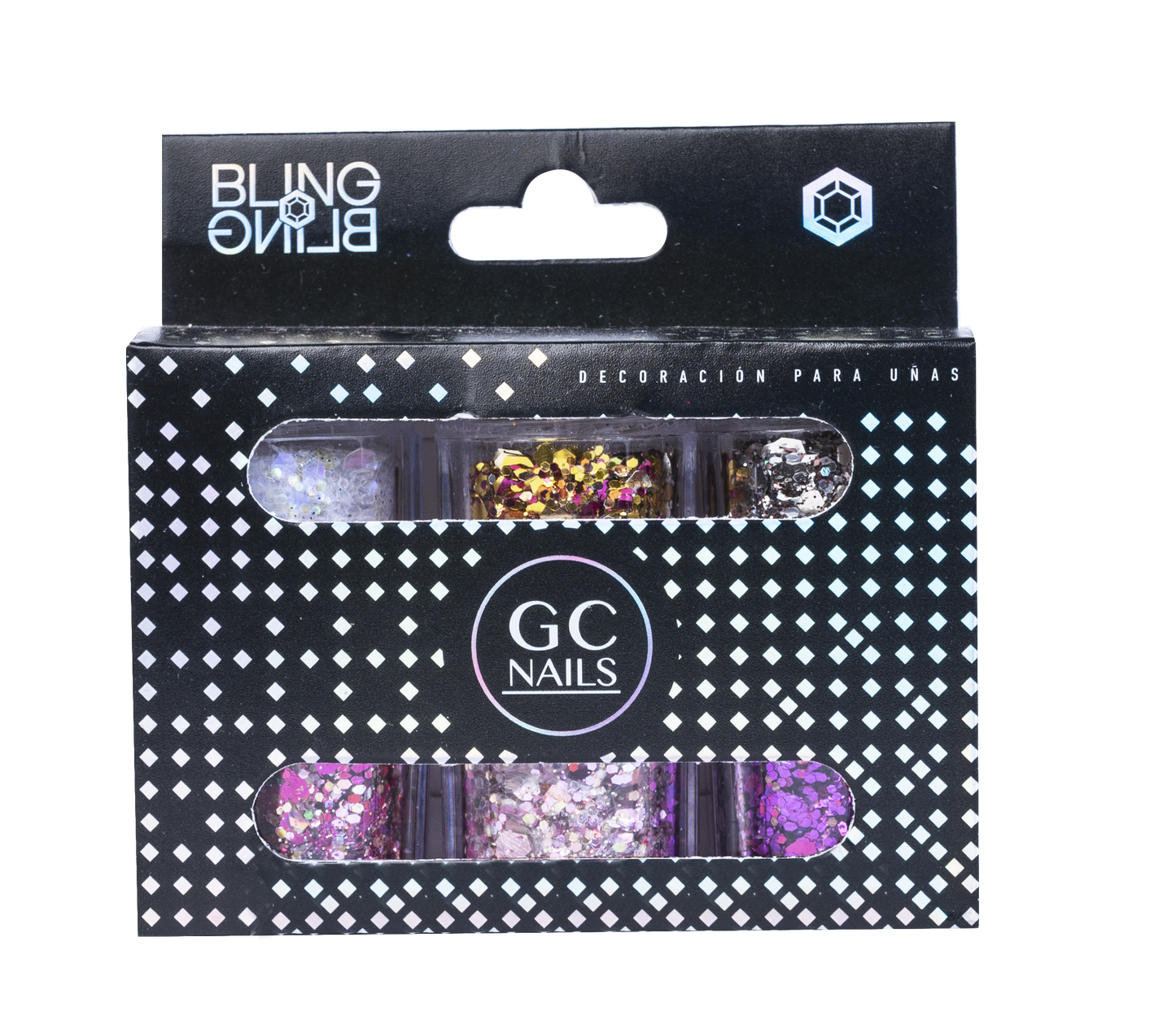 GC DECORACION BLING BLING #07 GLITTER MILO C/6PZ