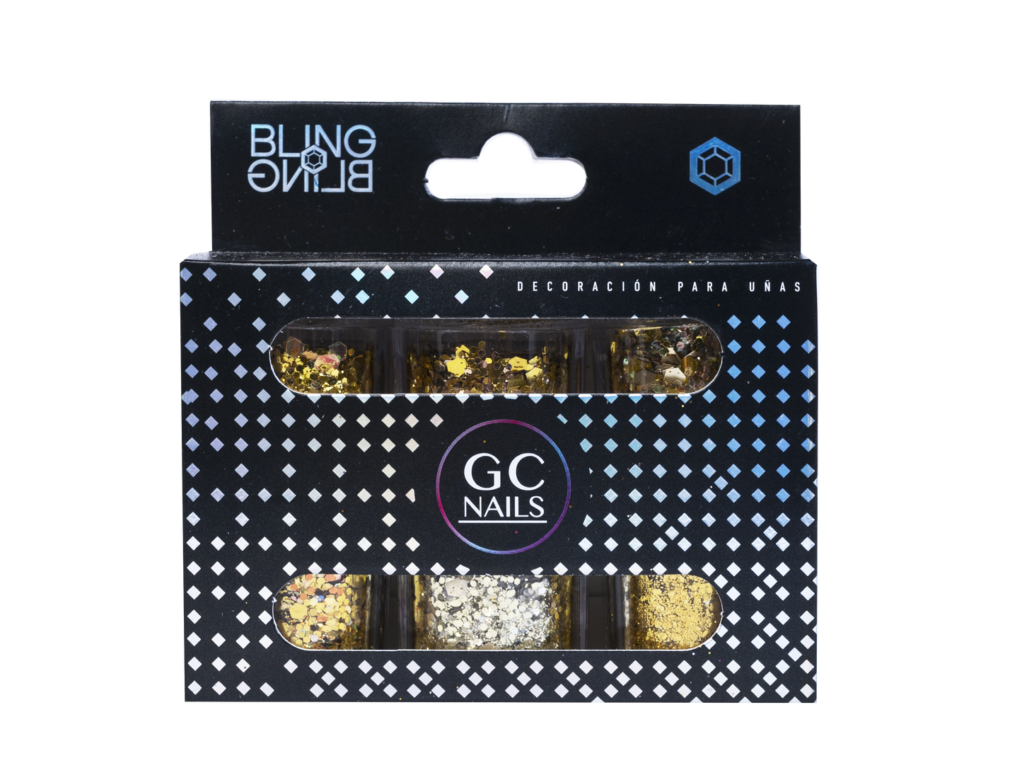 GC DECORACION BLING BLING #11 GLITTER ORO C/6PZ