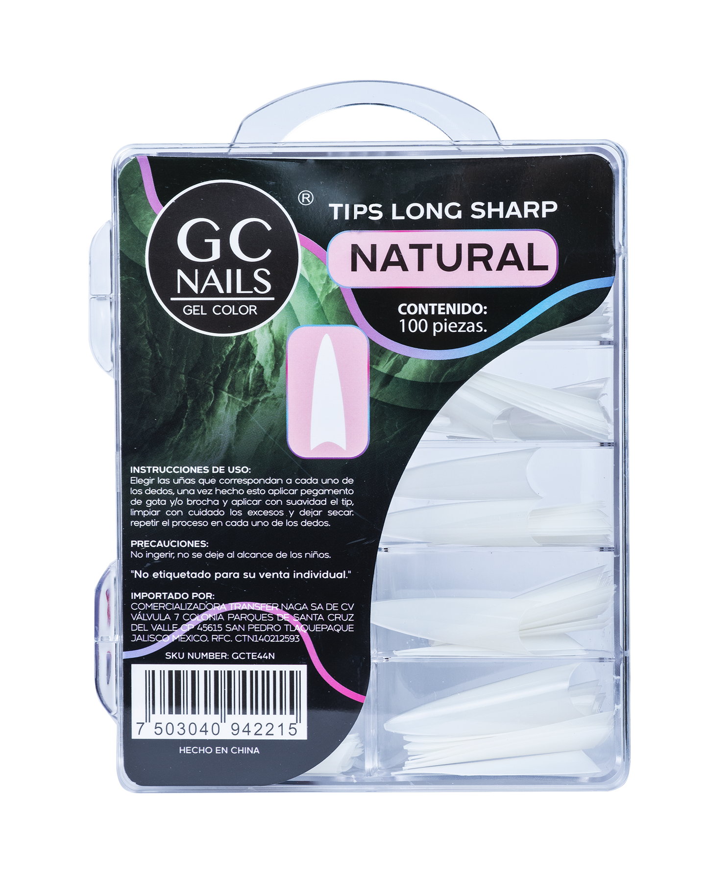 TIPS LONG SHARP 100PCS E44 NATURAL
