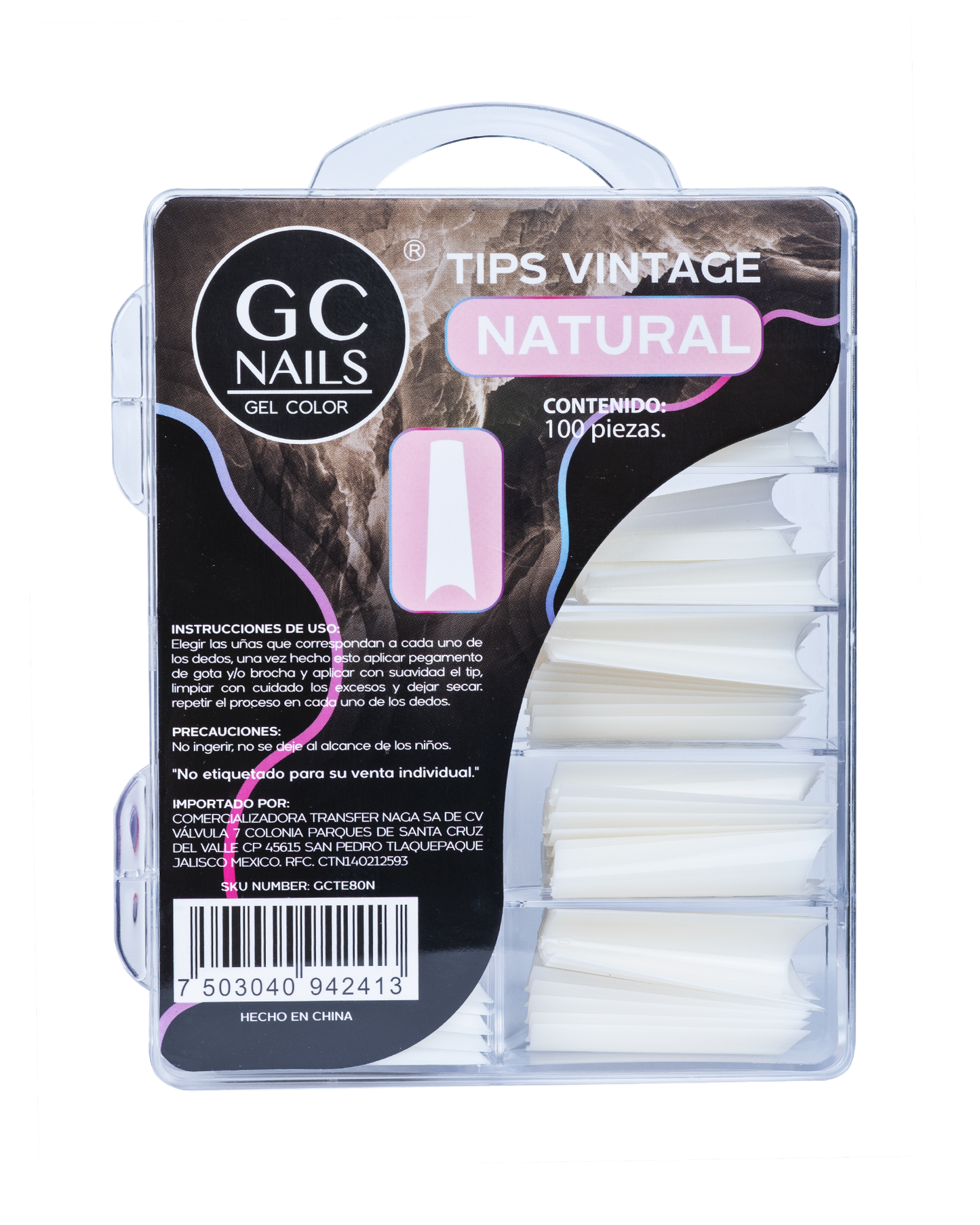 TIPS VINTAGE 100PCS E80 NATURAL
