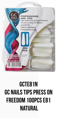 TIPS PRESS ON FREEDOM 100PCS E81 NATURAL