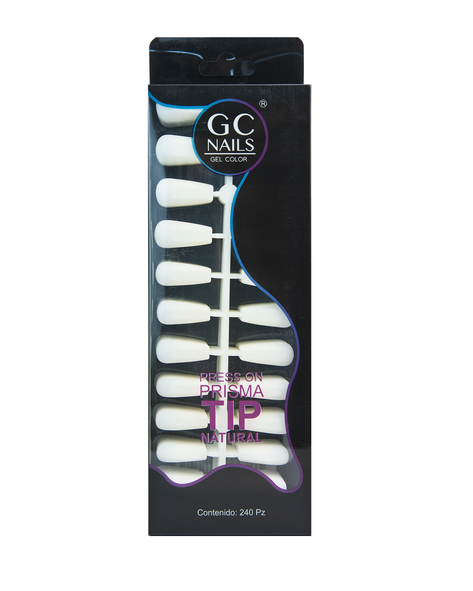 240 Stück Press On Nail Tips – Natural Short, 12 Größen | Für Acryl, Gel Oder Tipkleber