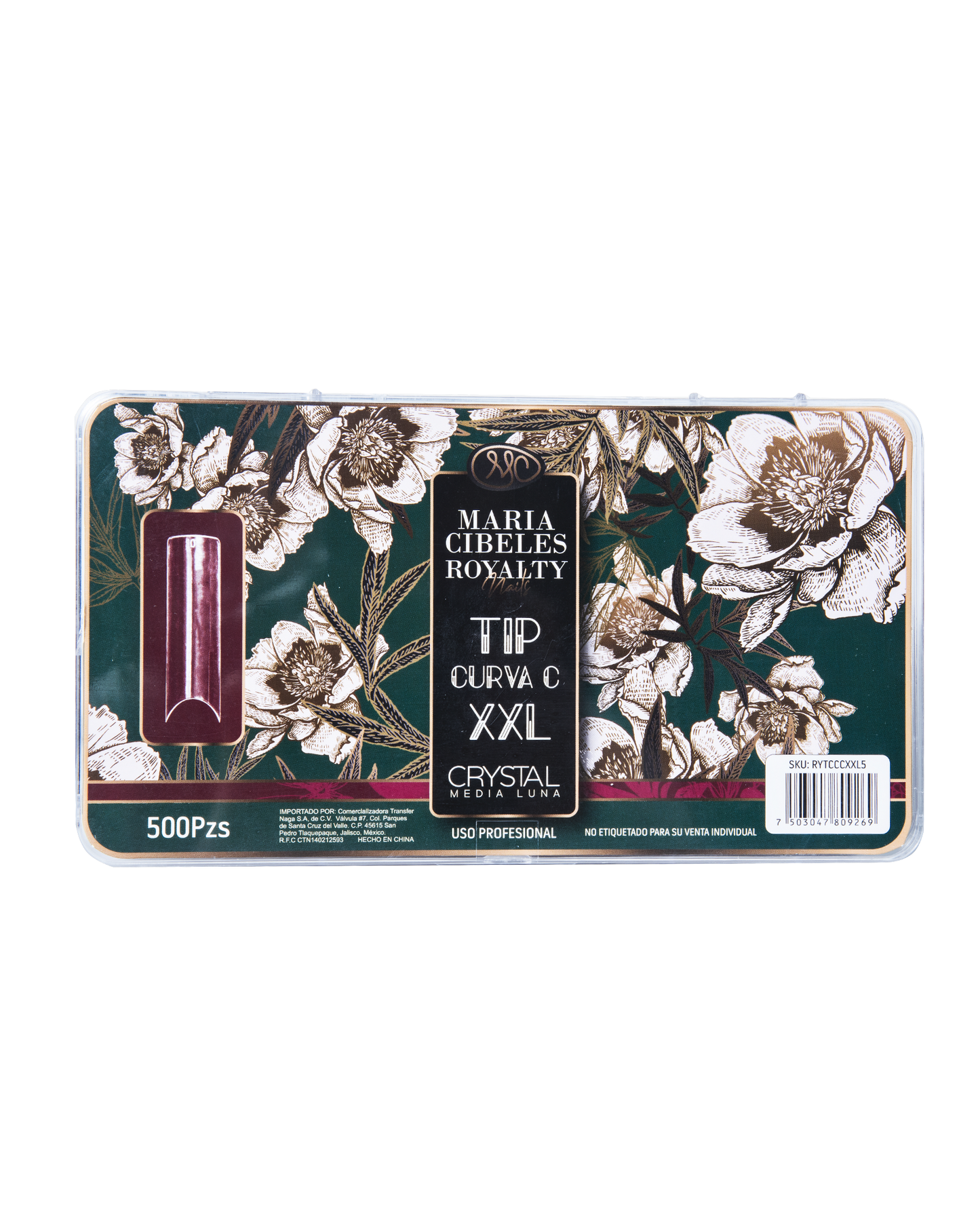 MC ROYALTY XXL CURVA C 500PCS CLEAR
