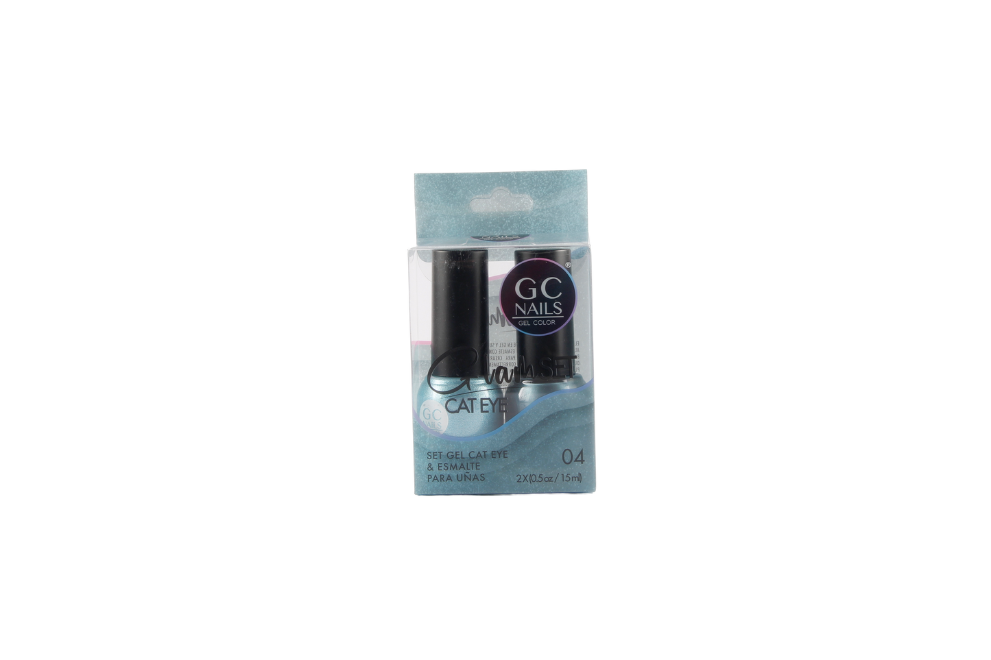 GC NAILS GEL POLISH GLAM SET CAT EYE DUO 2 PZ 15ML #04