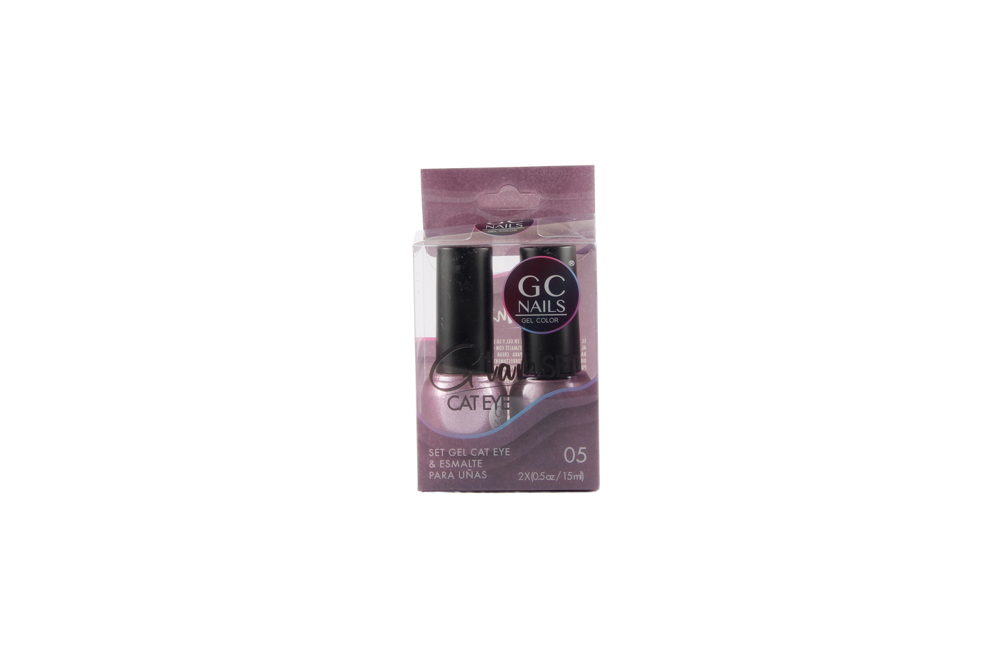 GC NAILS GEL POLISH GLAM SET CAT EYE DUO 2 PZ 15ML #05