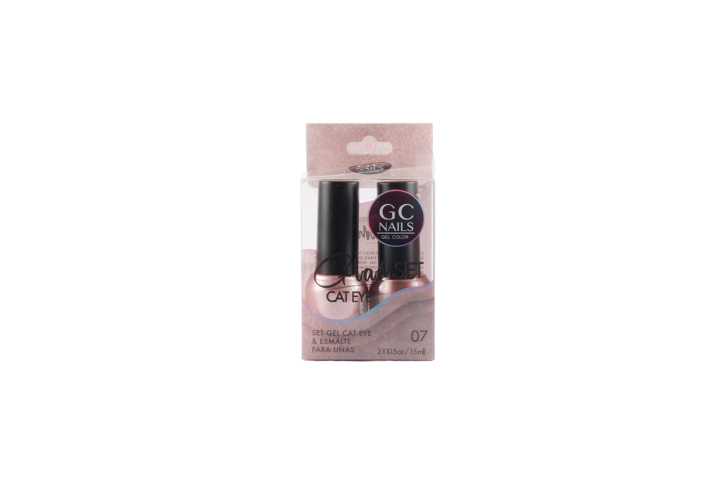 GC NAILS GEL POLISH GLAM SET CAT EYE DUO 2 PZ 15ML #07