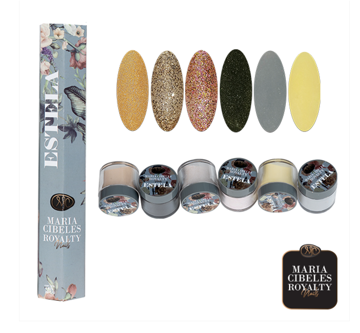 MC Royalty ESTELA Colección de acrílicos 6pz