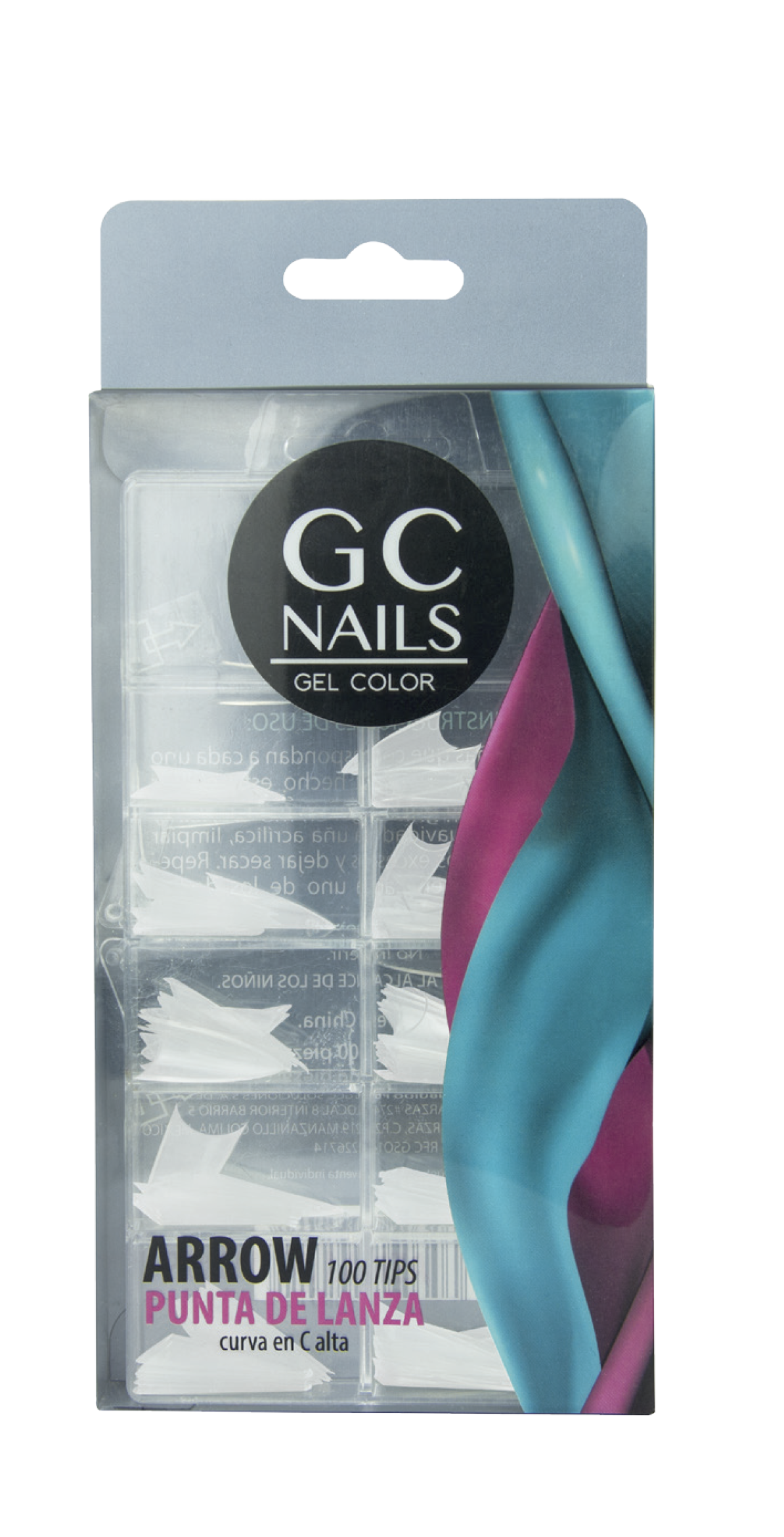 Tips 100 pz ARROW Punta de Lanza Blanco GC nails