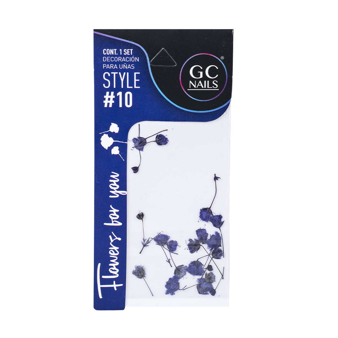 GC SET DELUX DECORACION PARA UÑAS FLOWERS FOR YOU #10