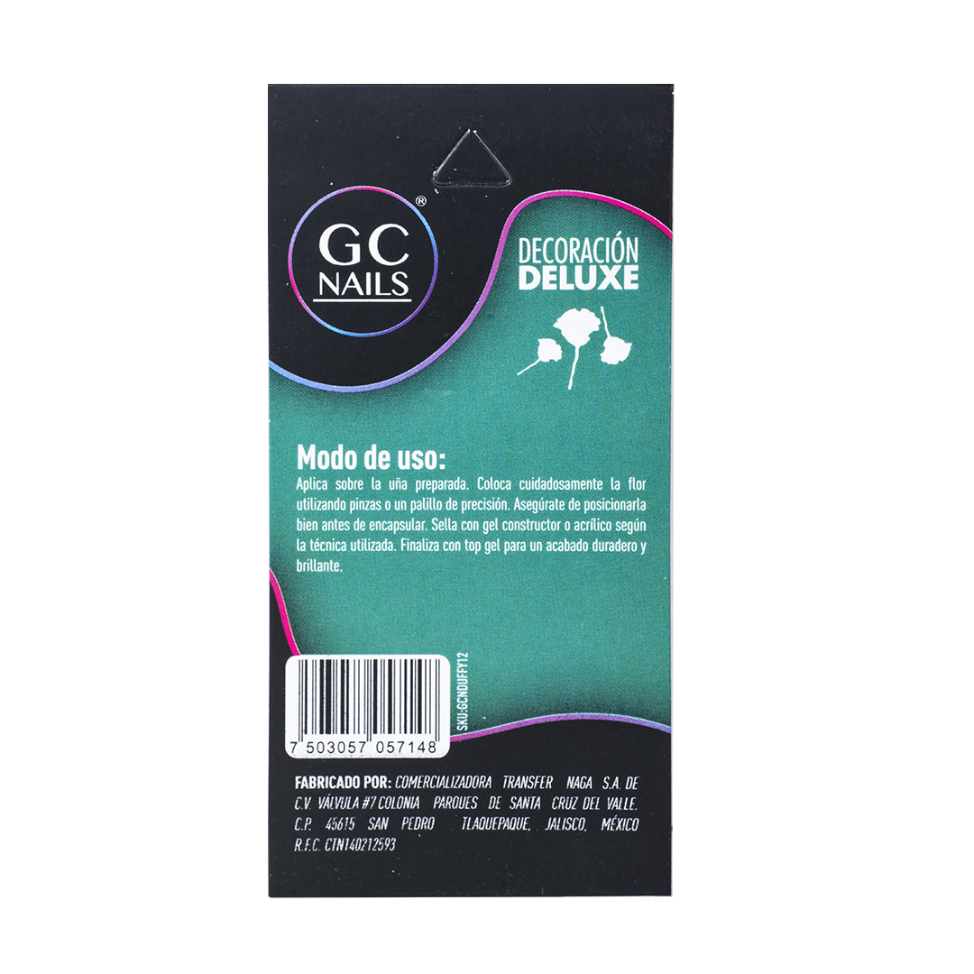 GC SET DELUX DECORACION PARA UÑAS FLOWERS FOR YOU #12