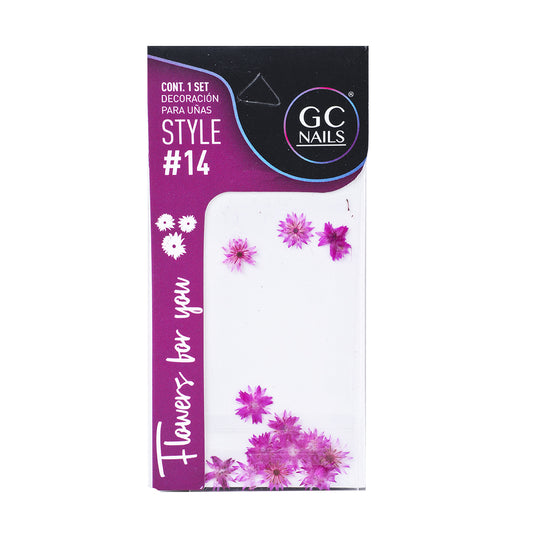 GC SET DELUX DECORACION PARA UÑAS FLOWERS FOR YOU #14