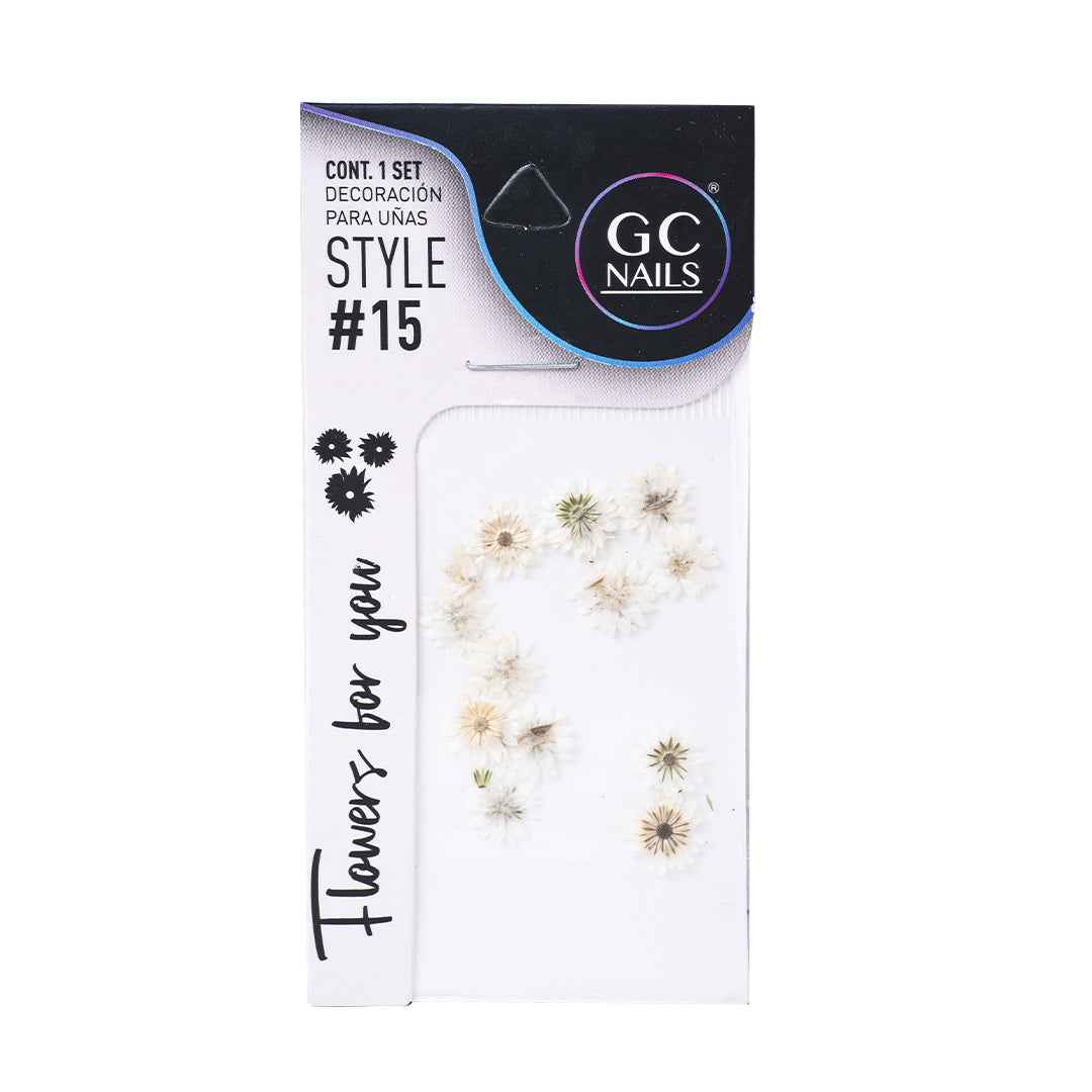 GC SET DELUX DECORACION PARA UÑAS FLOWERS FOR YOU #15