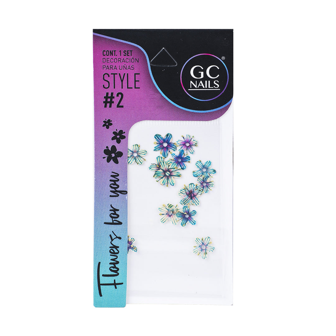 GC SET DELUX DECORACION PARA UÑAS FLOWERS FOR YOU #2