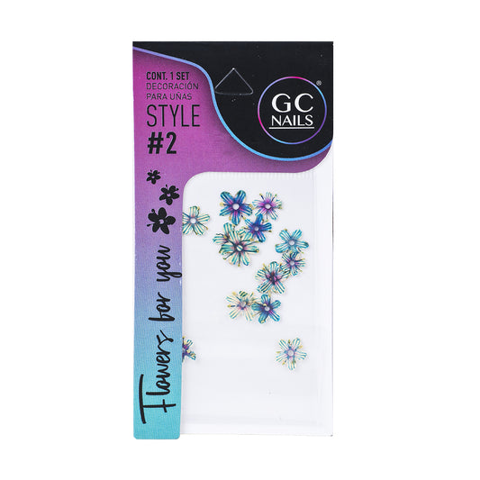 GC SET DELUX DECORACION PARA UÑAS FLOWERS FOR YOU #2