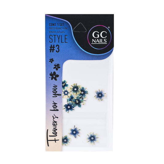 GC SET DELUX DECORACION PARA UÑAS FLOWERS FOR YOU #3
