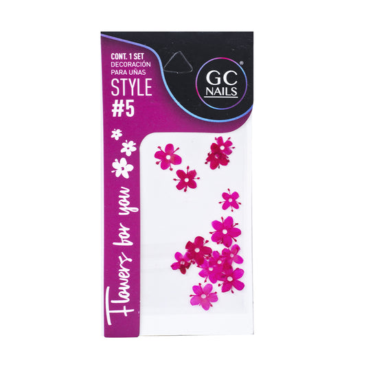 GC SET DELUX DECORACION PARA UÑAS FLOWERS FOR YOU #5
