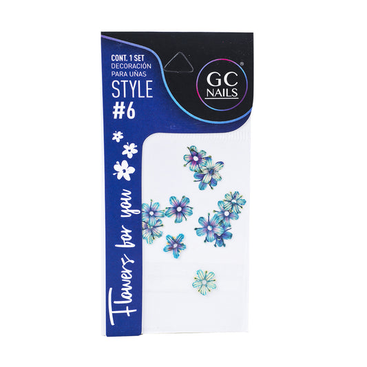 GC SET DELUX DECORACION PARA UÑAS FLOWERS FOR YOU #6