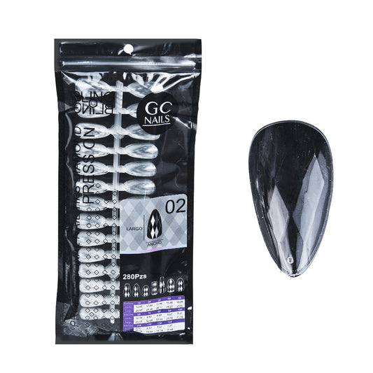 GC NAILS PROFESSIONAL TIPS DIAMOND PRESS ON BLING BLING C/280 PZS-02