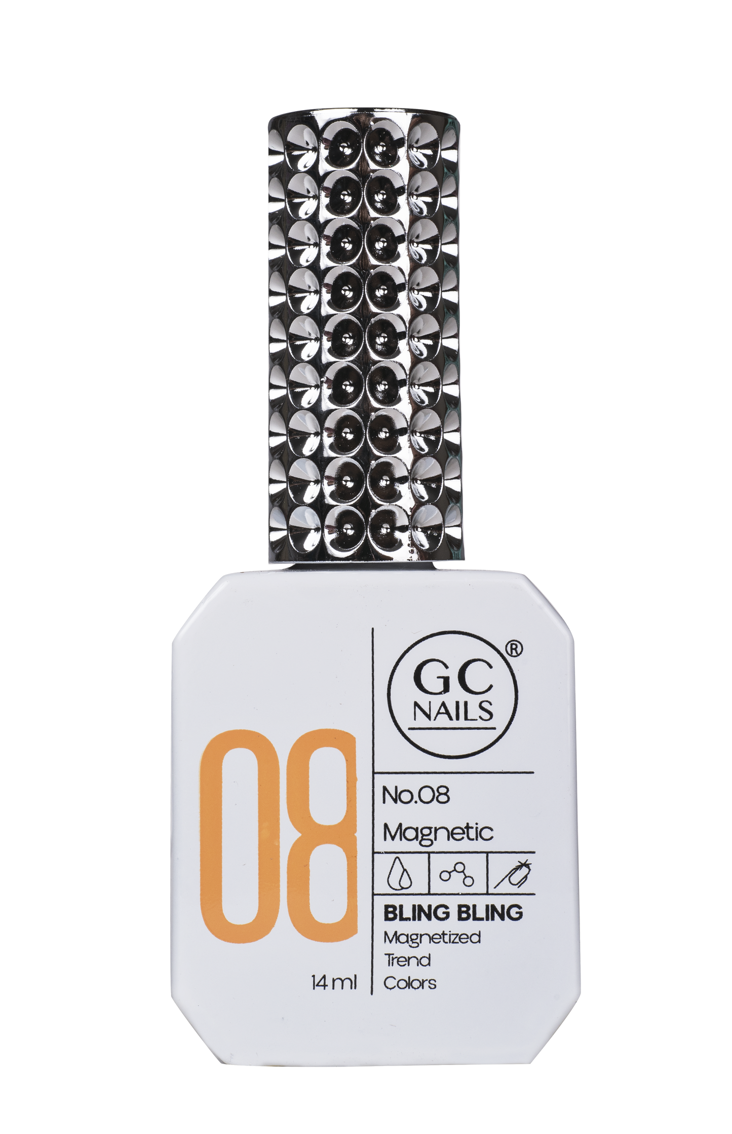 GC MAGNETIC BLING BLING MAGNETIZED TREND COLORS C/14ML #008