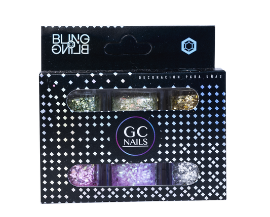 GC DECORACION BLING BLING #09 GLITTER ADA C/6PZ