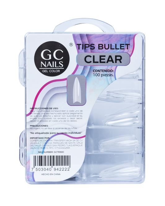 TIPS BULLET 100PCS E50 CLEAR