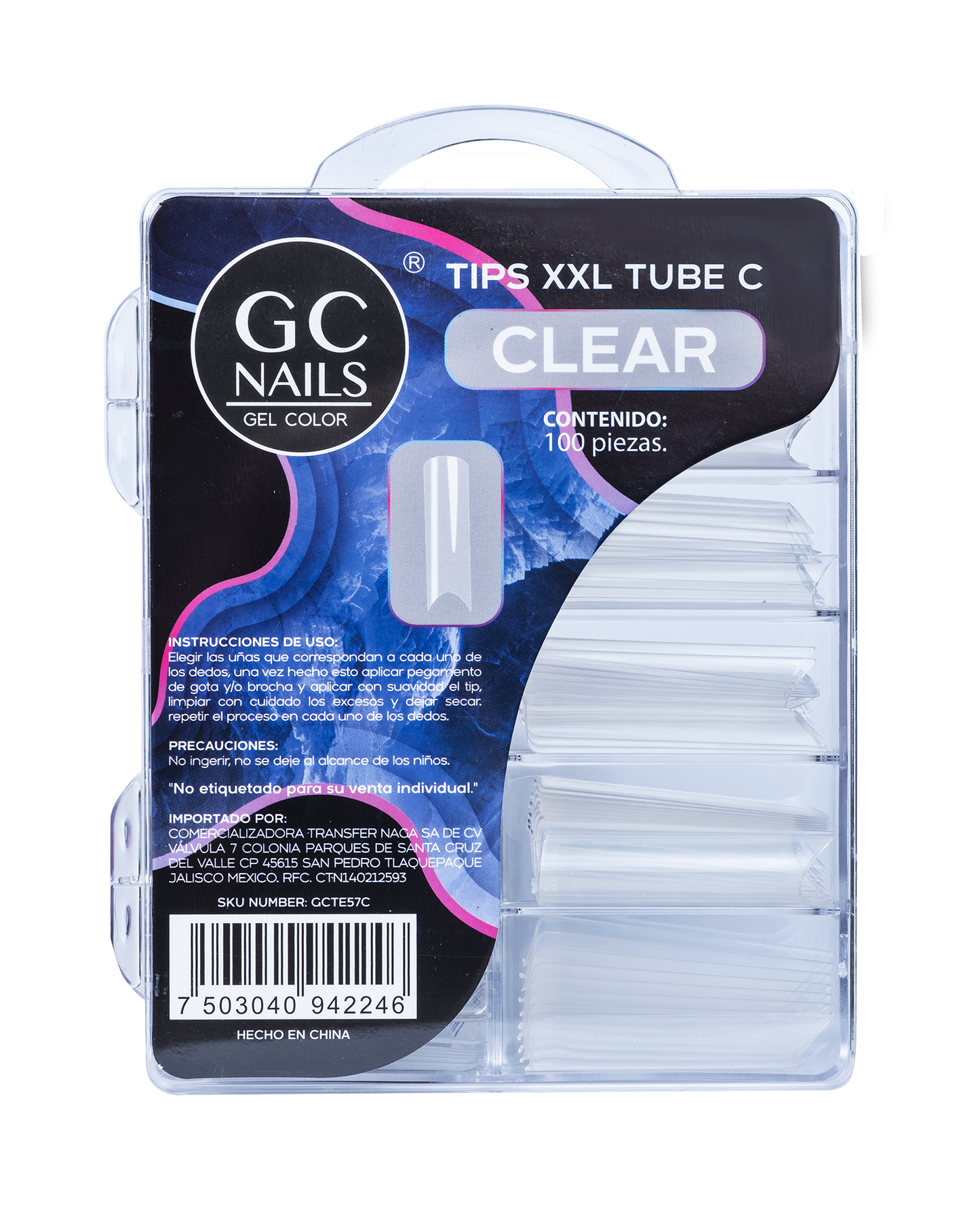 TIPS XXL TUBE C 100PCS E57 CLEAR