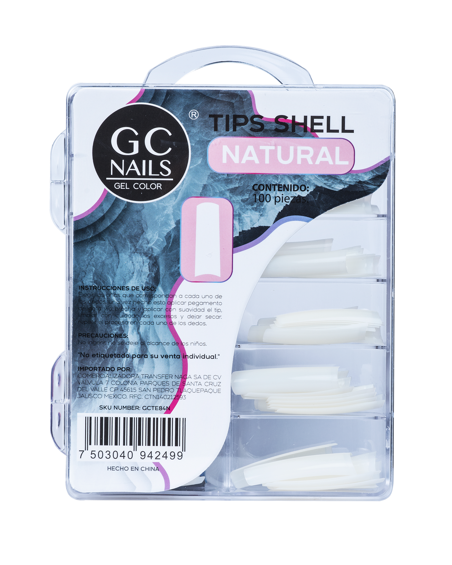 TIPS SHELL 100PCS  E84 NATURAL