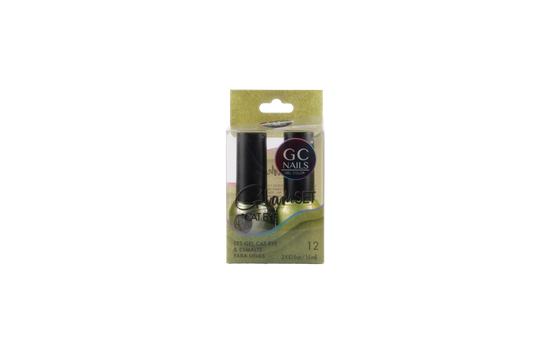 GC NAILS GEL POLISH GLAM SET CAT EYE DUO 2 PZ 15ML #12