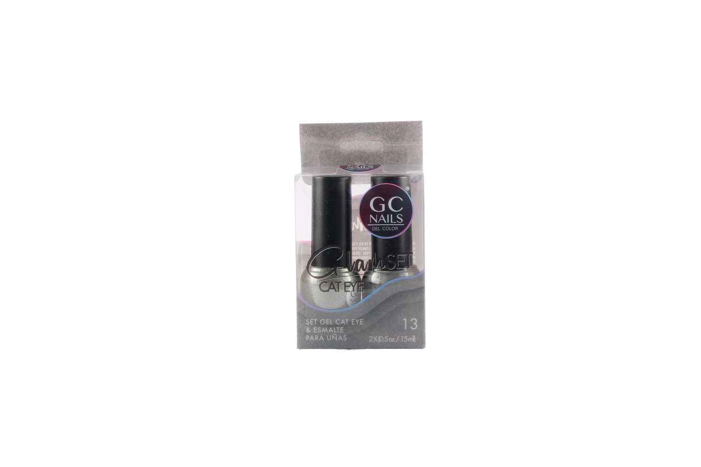 GC NAILS GEL POLISH GLAM SET CAT EYE DUO 2 PZ 15ML #13